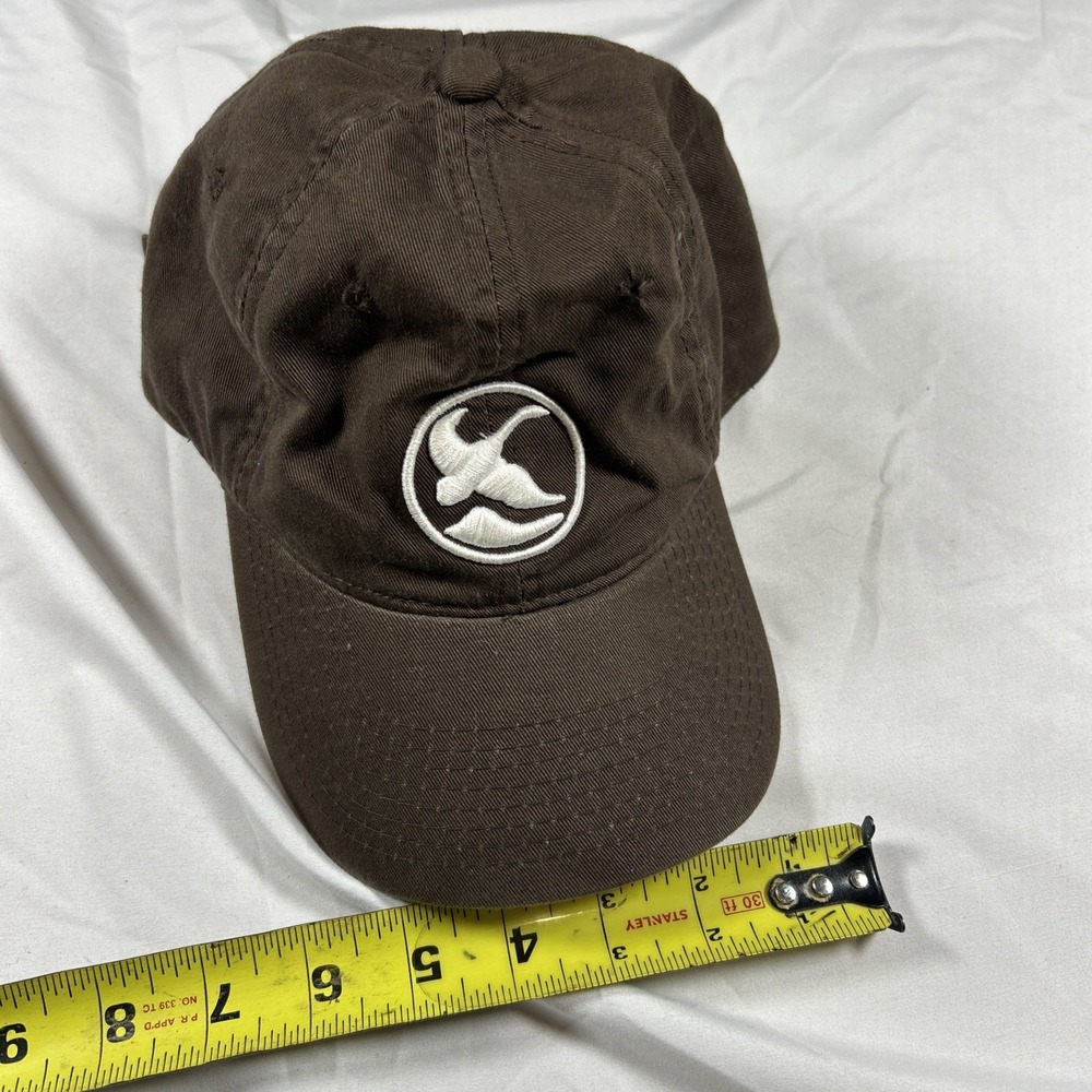 Gander Mountain Baseball Hat Black Logo Adjustable Dad Cap Outdoor Hunting Brown